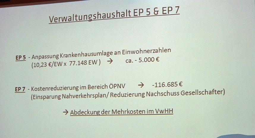 Haushalt f&uuml;r 2016 auf dem Weg