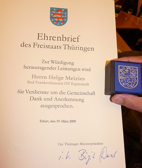 Auszeichnung f&uuml;r Naturschutz