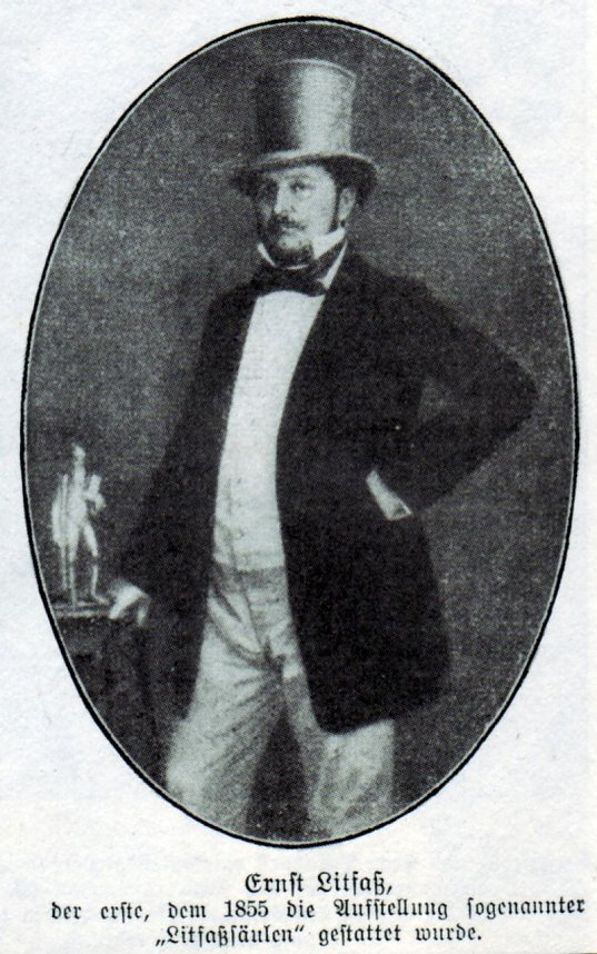 Ernst Litfa&szlig; wurde heute vor 200 Jahren geboren.