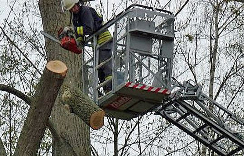 Alles im Lot mit der Drehleiter?