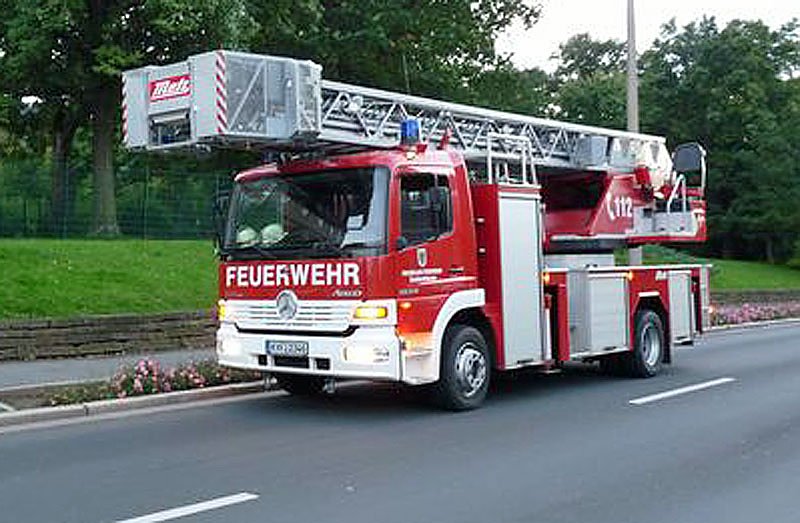 Alles im Lot mit der Drehleiter?