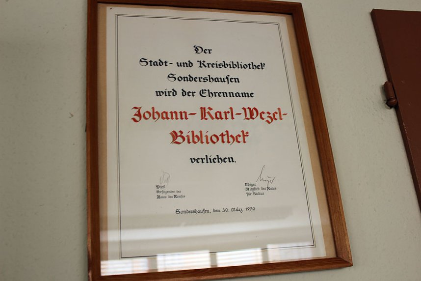 Noch eine Wezel-Gedenkst&auml;tte f&uuml;r Sondershausen?