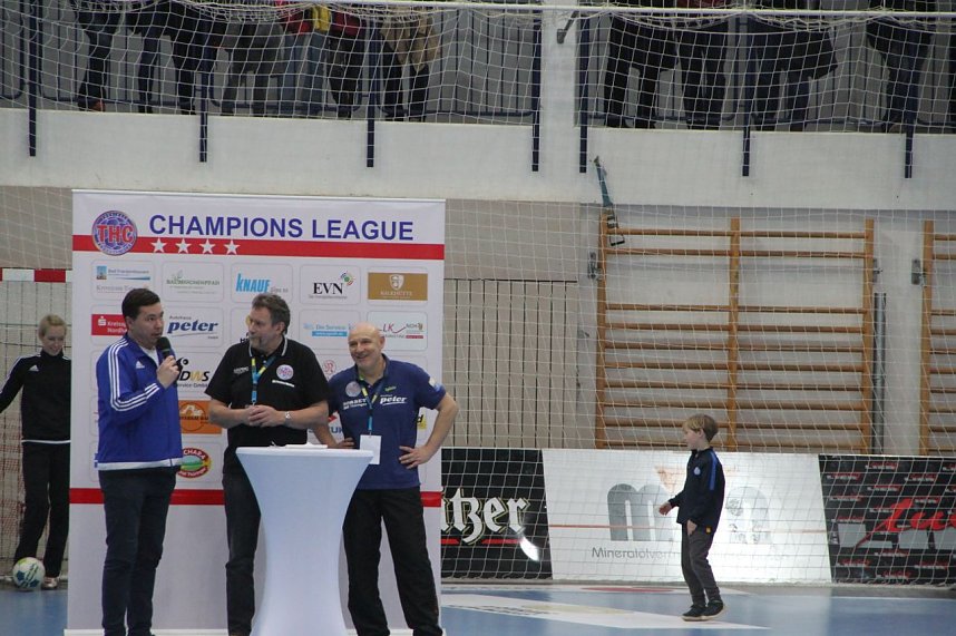 Der Th&uuml;ringer Handballclub gegen Rostov-Don in der Wiedigsburghalle Nordhausen