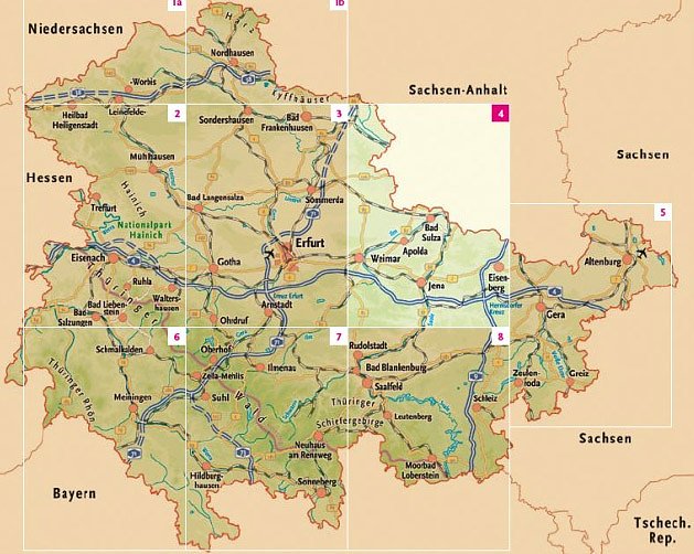Freizeitatlas Th&uuml;ringen