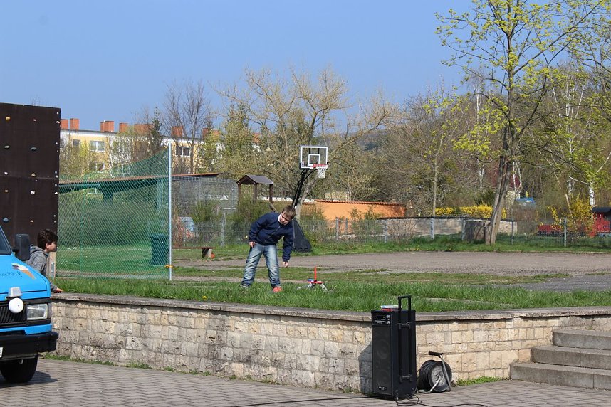 Raketenstart in Bad Frankenhausen