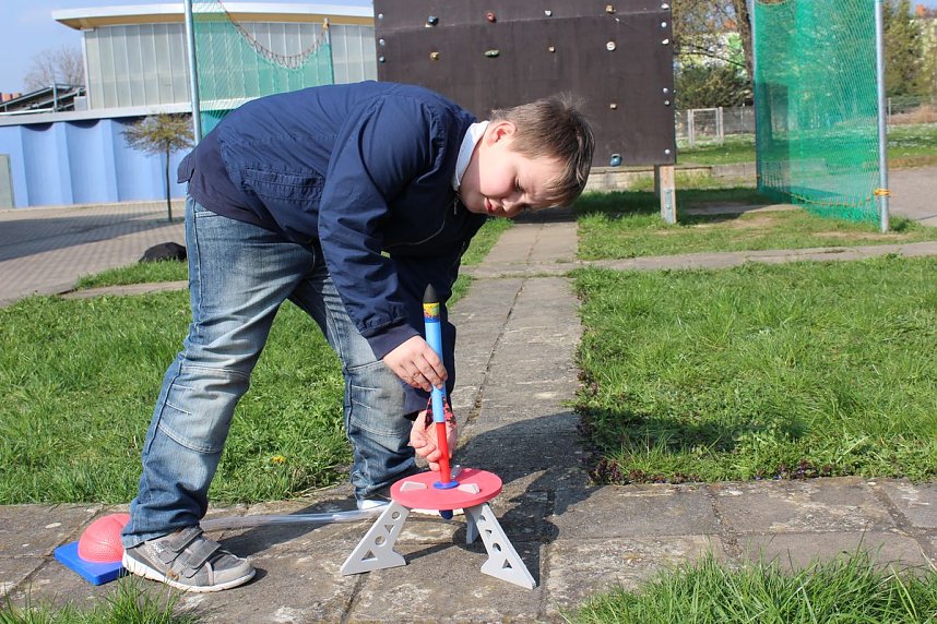 Raketenstart in Bad Frankenhausen