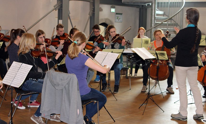 In der Cruciskirche geprobt