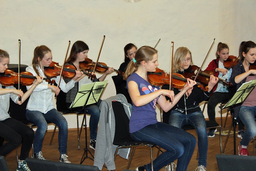 In der Cruciskirche geprobt