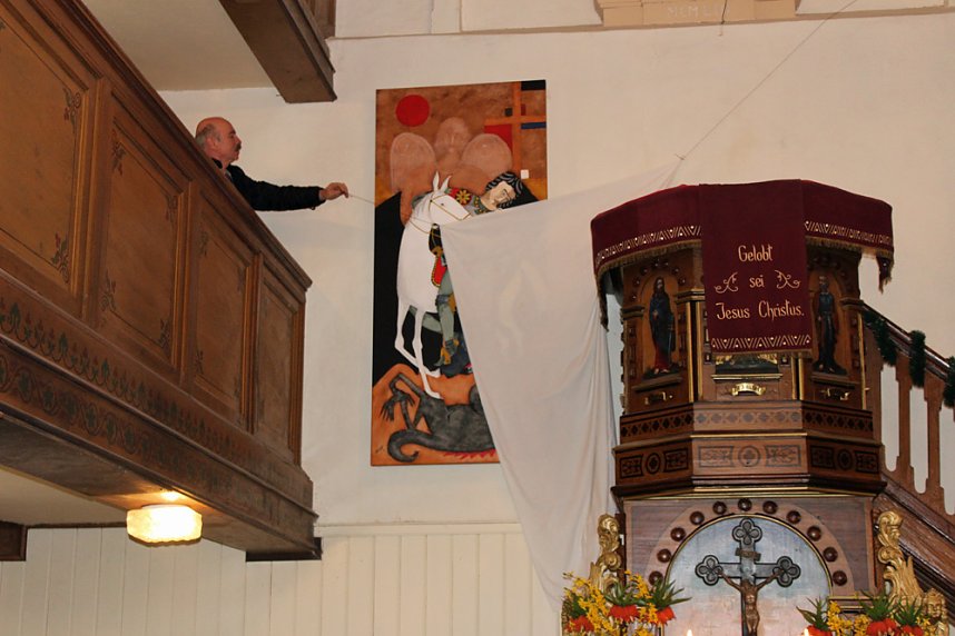 Spanischer Maler &uuml;bergab Bild