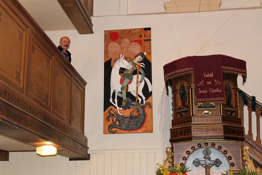 Spanischer Maler &uuml;bergab Bild