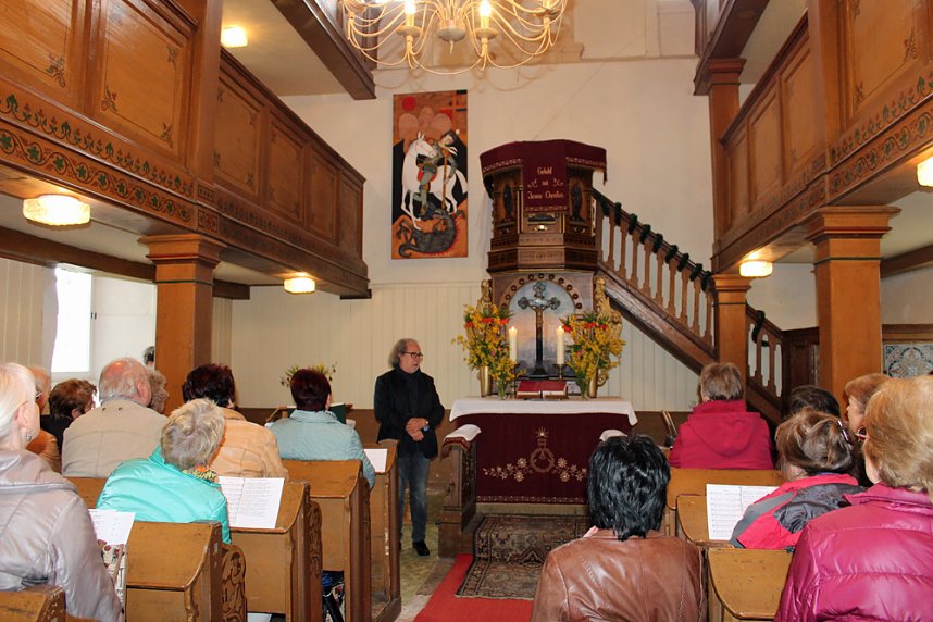 Spanischer Maler &uuml;bergab Bild