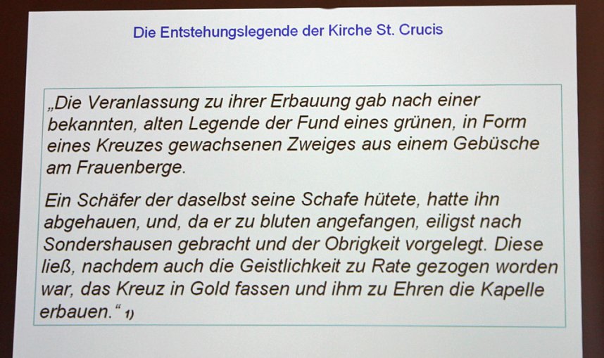 Vortrag zur Geschichte der Cruciskirche