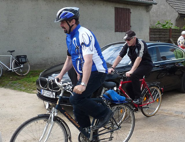 Wucherpfennig und Kreyer vor dem Start