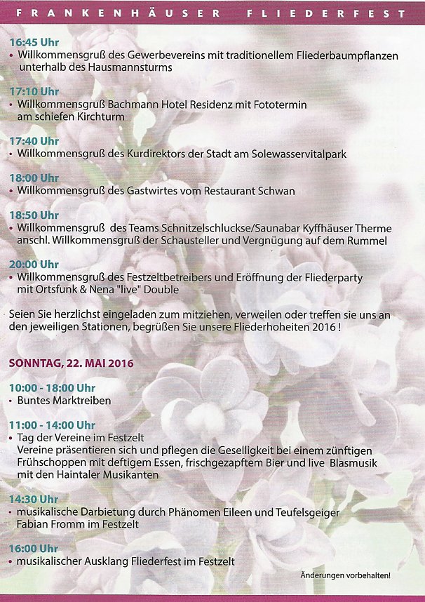 24. Fliederfest er&ouml;ffnet