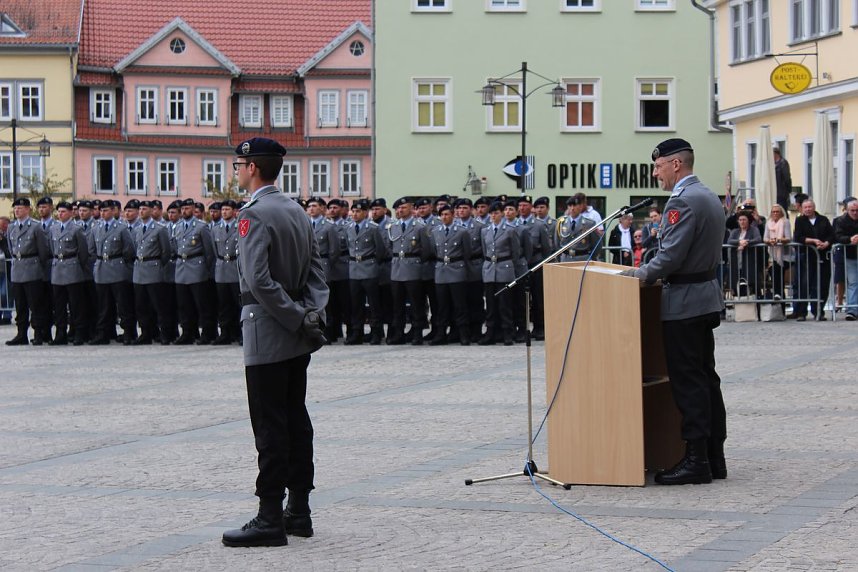 Vereidigung auf dem Marktplatz