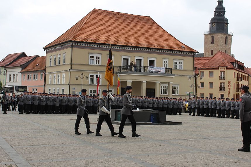 Vereidigung auf dem Marktplatz