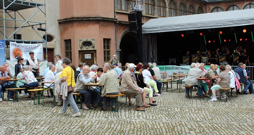 Auflauf zum Abschluss Residenzfest