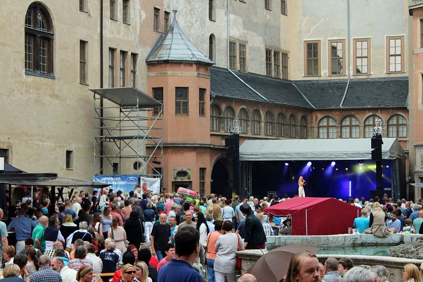 Auflauf zum Abschluss Residenzfest