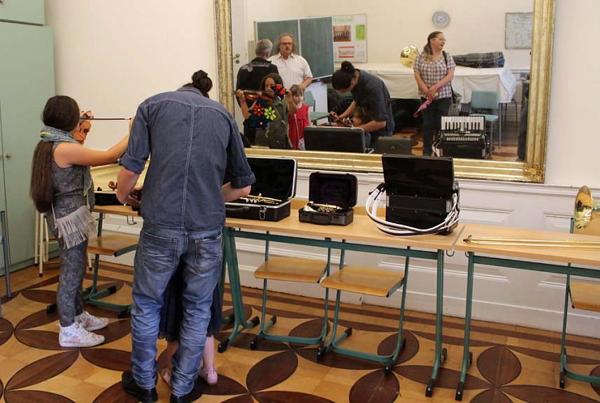 Und am Nachmittag Schuljahresabschlusskonzert