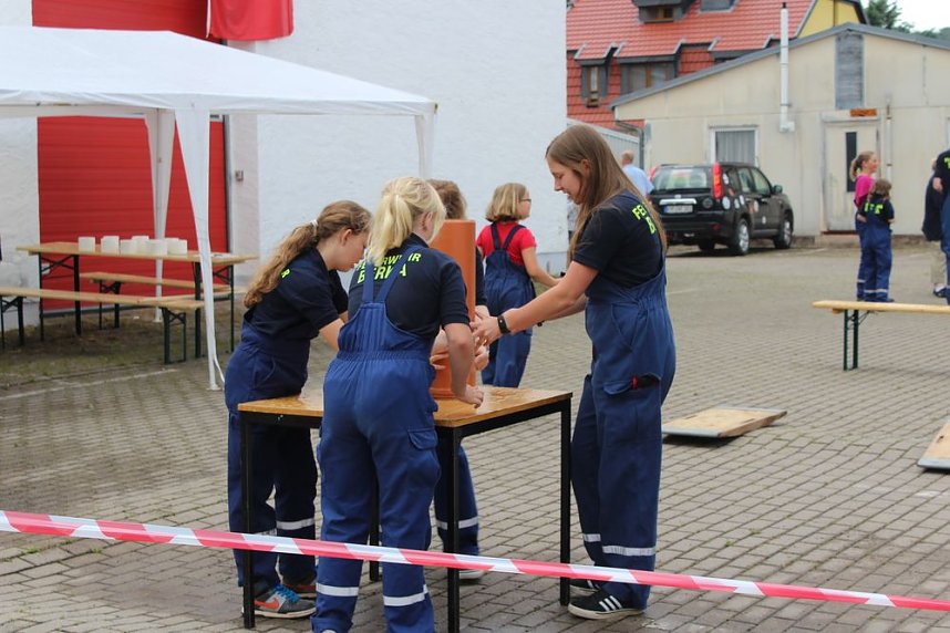 Unwettereinsatz auf Feuerwehrfest in Bebra