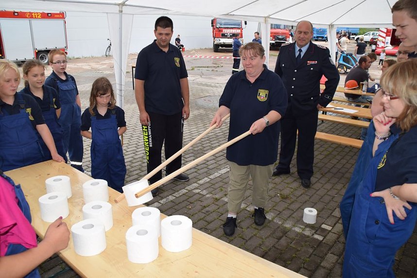 Unwettereinsatz auf Feuerwehrfest in Bebra