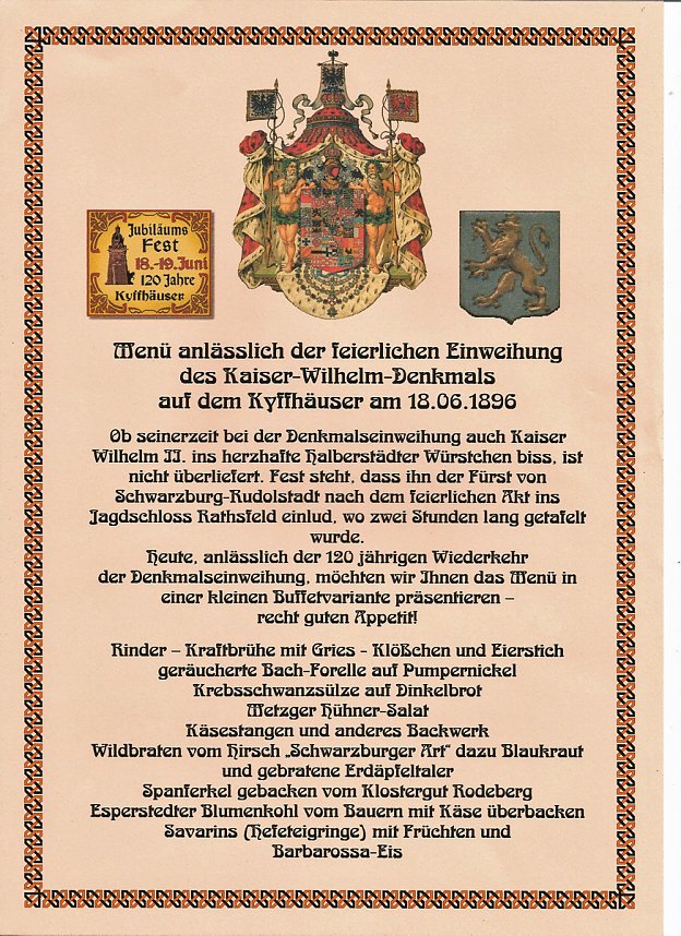 Festwoche f&uuml;r 120 Jahre Kyffh&auml;userdenkmal endete