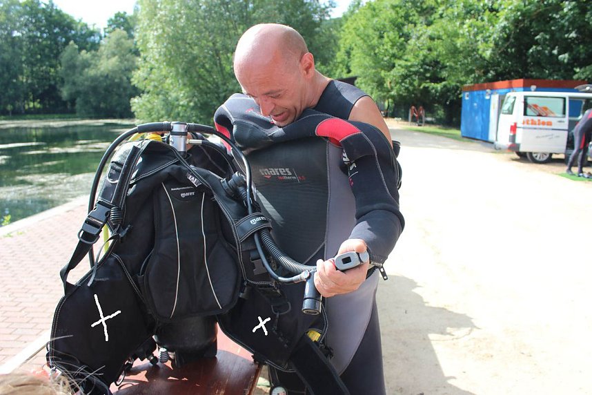 Grasmahd im Bebraer Teich