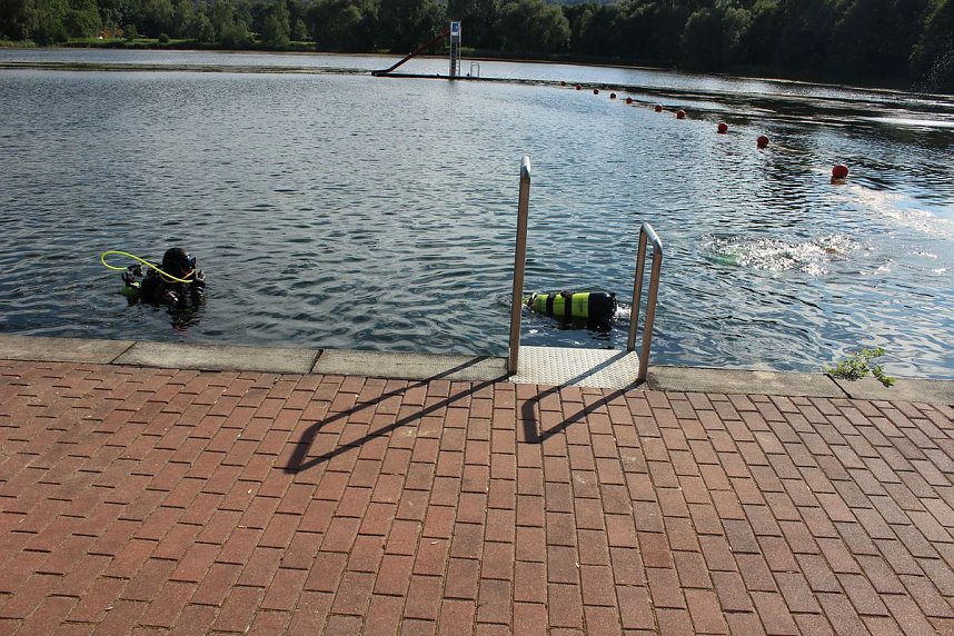 Grasmahd im Bebraer Teich