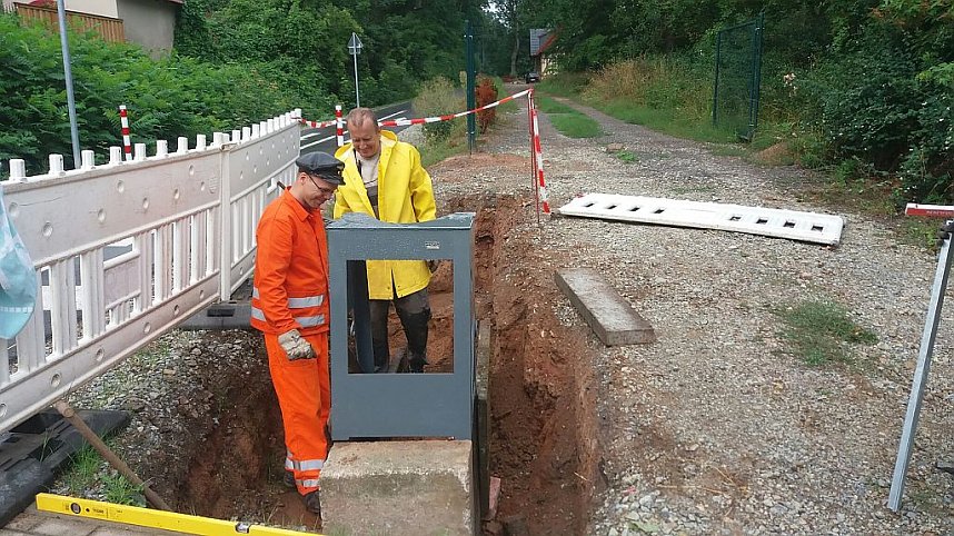 An der "neuen" Schrankenanlage