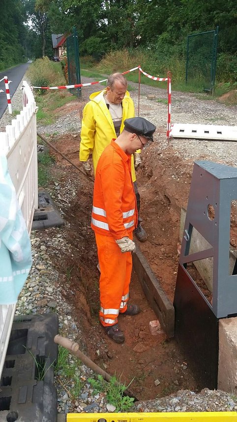 An der "neuen" Schrankenanlage