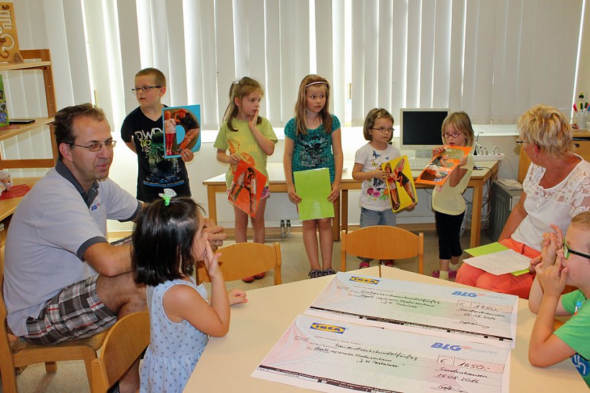 Bei zwei Spendenprojekten beworben