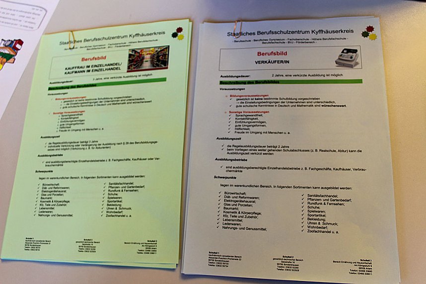 Speed Dating im Berufsschulzentrum