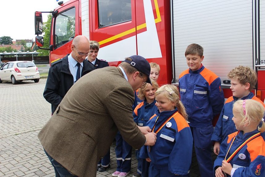 Medaillen &uuml;bergeben