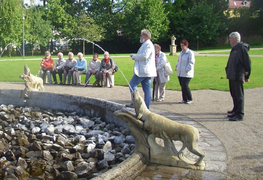 WB 4 besuchte Barocken Schlosspark in Ebeleben