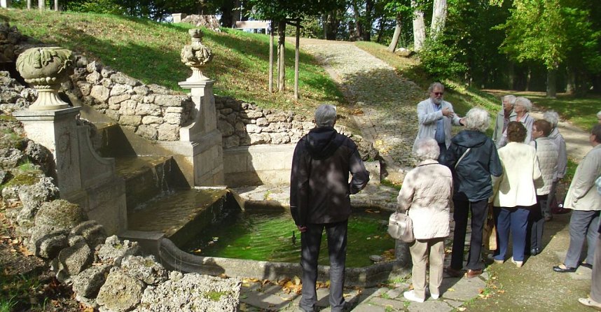 WB 4 besuchte Barocken Schlosspark in Ebeleben