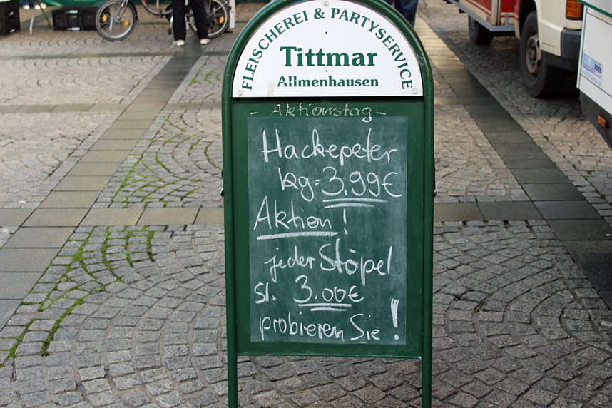 Aktionstag auf dem Markt von Sondershausen