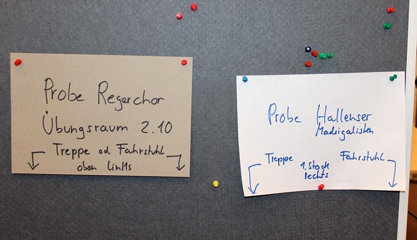 F&uuml;r Chorfest wird geprobt