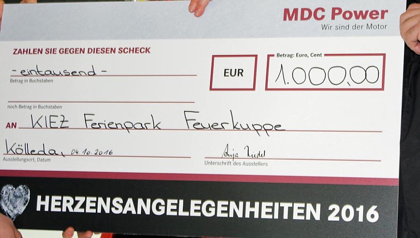 MCD Power mit Spende