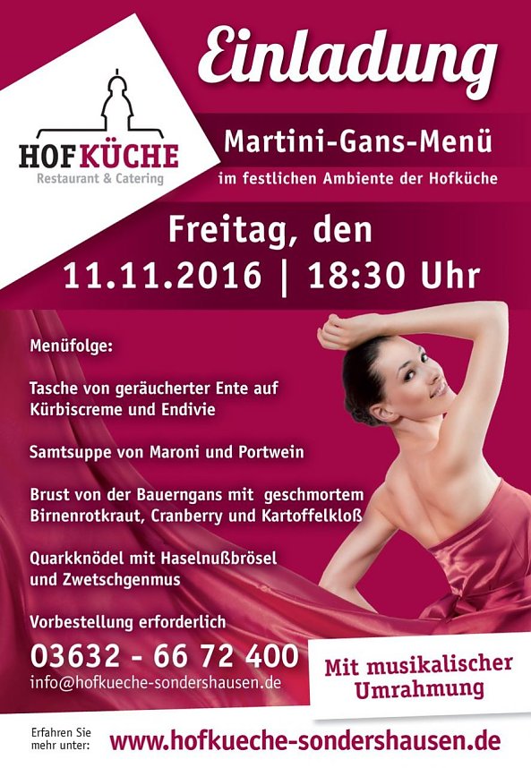 Der kulinarische Herbst im Schloss