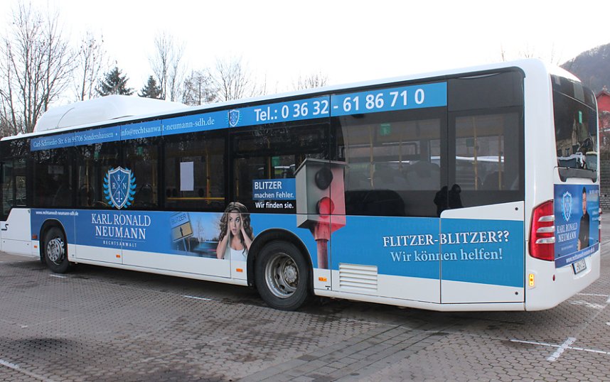 Regionalbusgesellschaft mit neuer Werbung und mehr