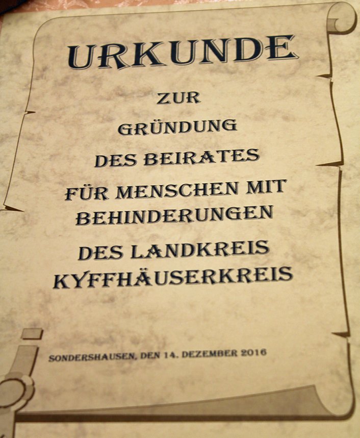 Behindertenbeirat konstituierte sich