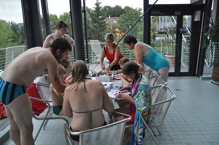 Schulanfangsparty im Badehaus