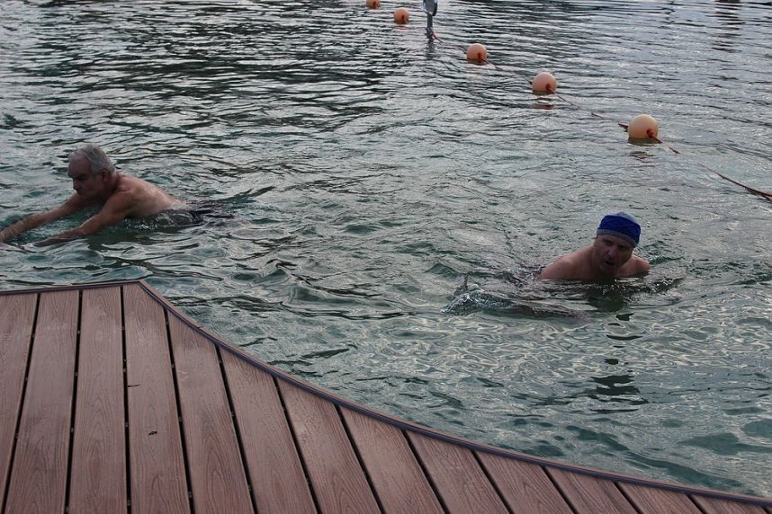 Besuchermagnet Eisbaden