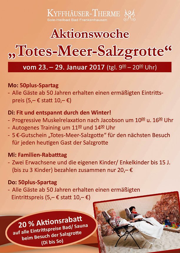 Aktionswoche Totes-Meer-Salzgrotte