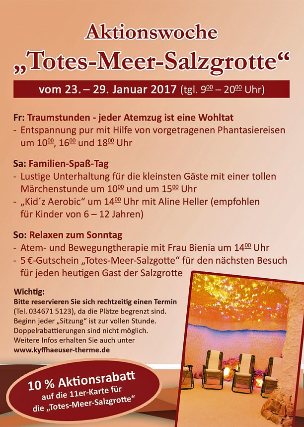 Aktionswoche Totes-Meer-Salzgrotte