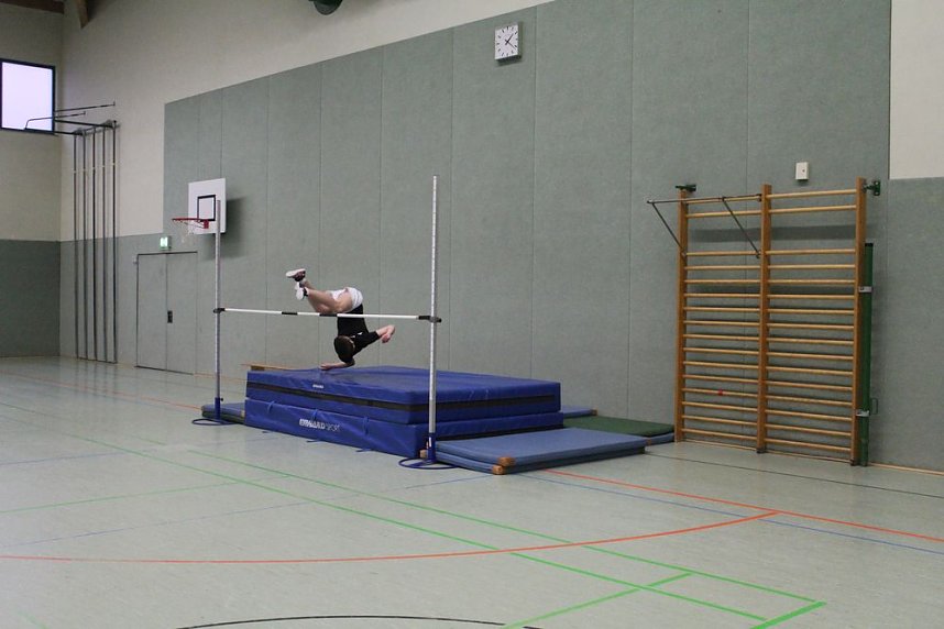 Hochsprung mit Musik