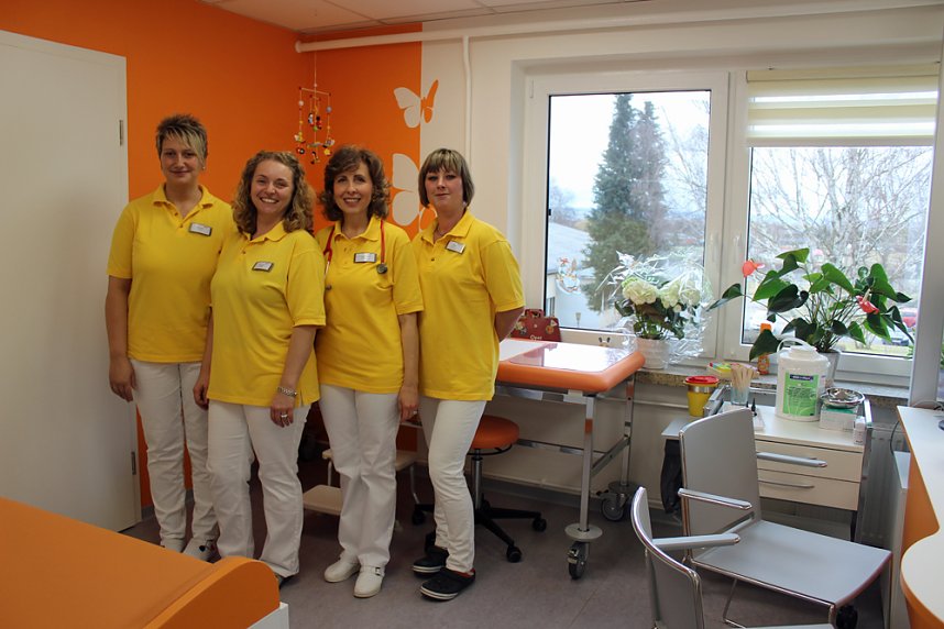 Bei der Kinder&auml;rztin gewesen