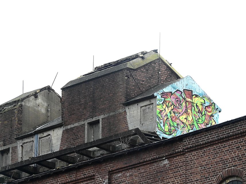 Peter Blei in der Brikettfabrik