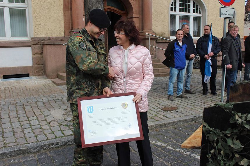 Patenschaft mit Panzerkompanie besiegelt