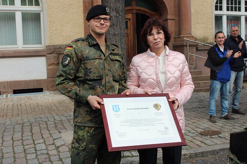 Patenschaft mit Panzerkompanie besiegelt